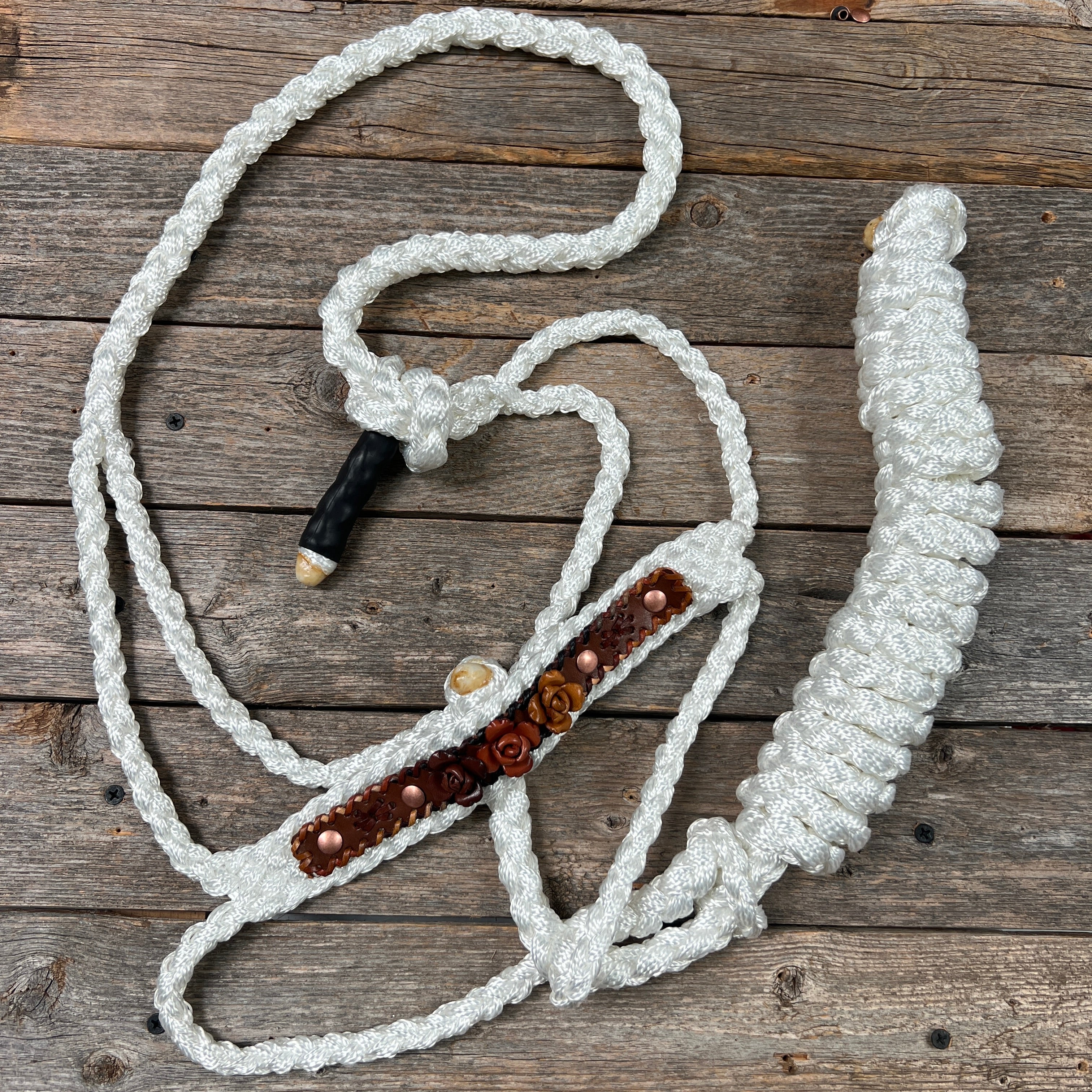 Rose - White Mule Tape Halter — view 5