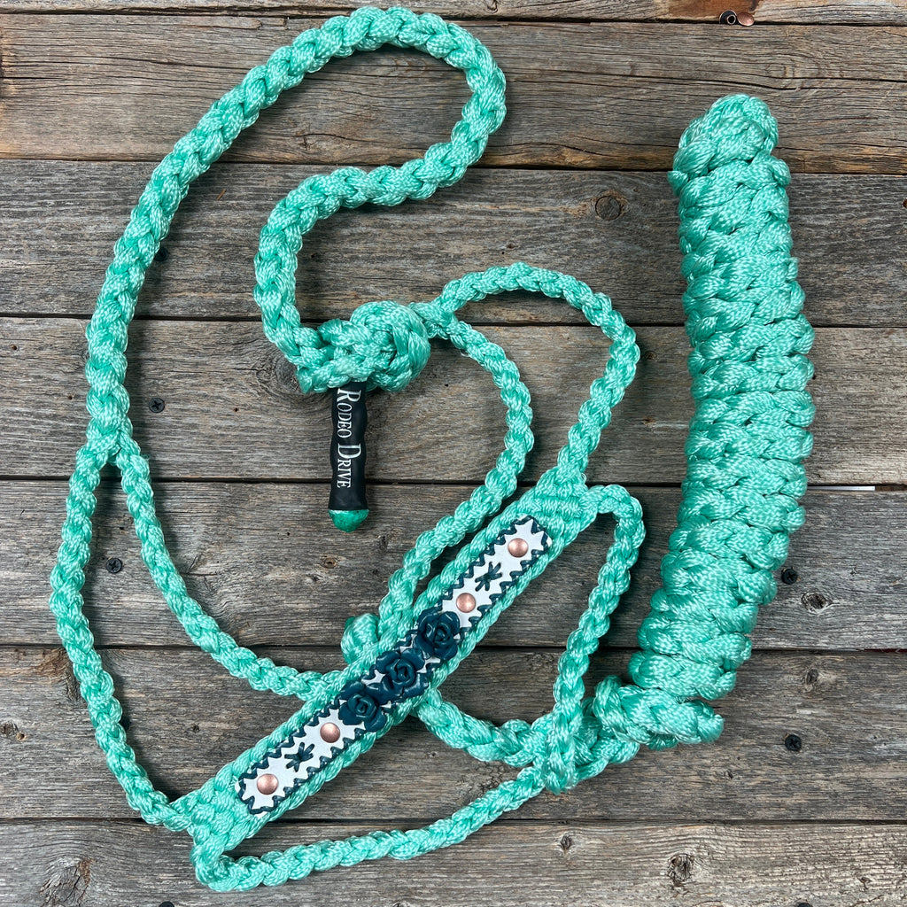 Rose - Turquoise Mule Tape Halter — view 8