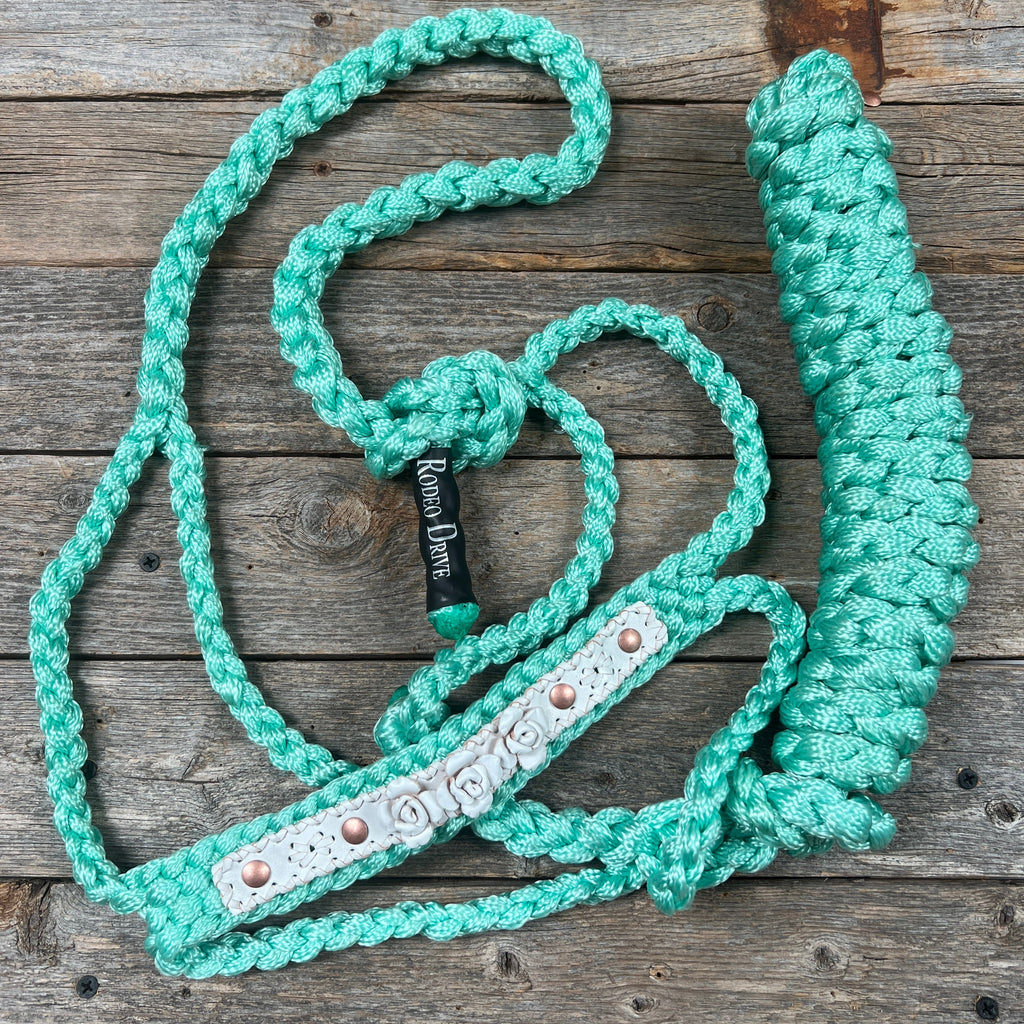 Rose - Turquoise Mule Tape Halter — view 7