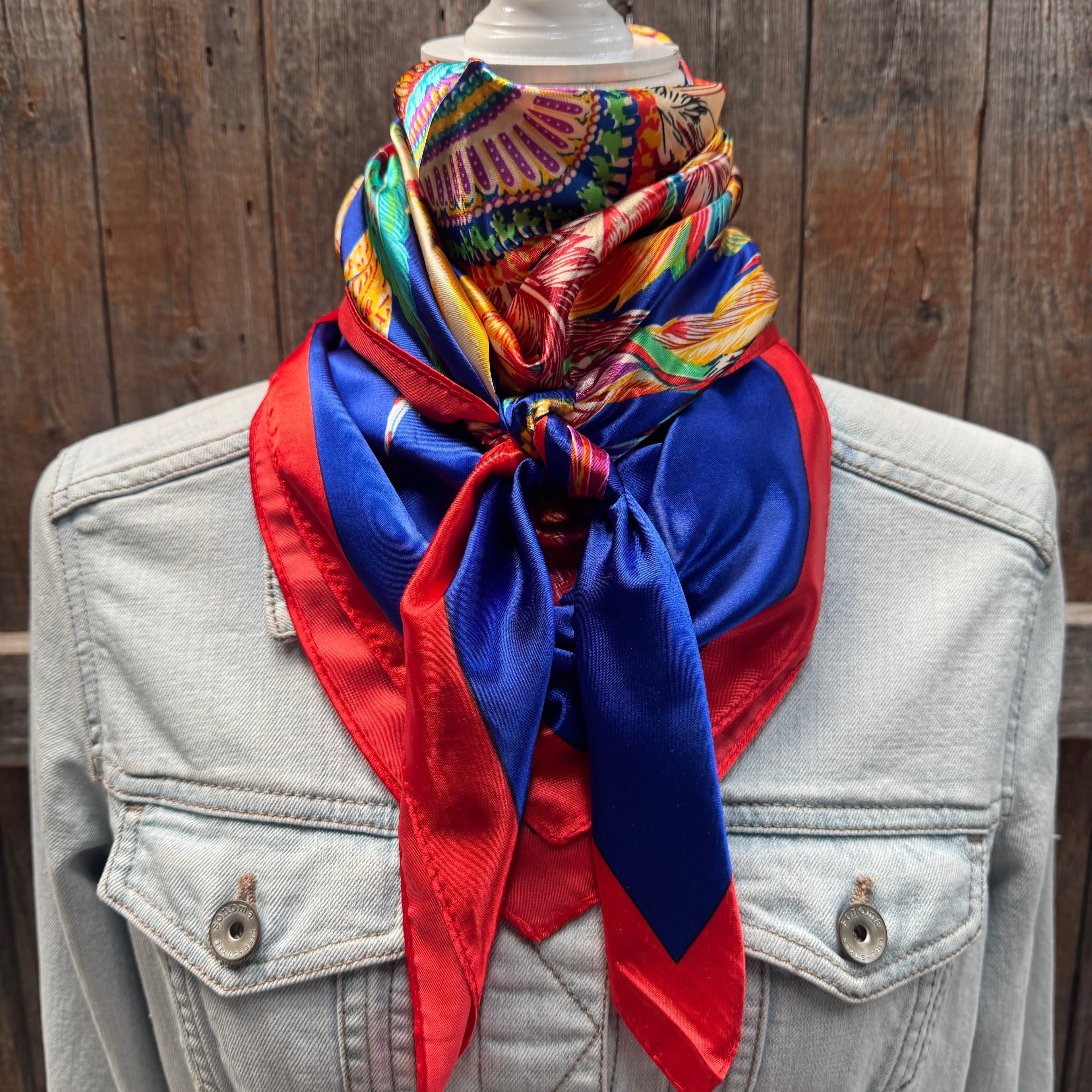 Feathers Wild Rag - Western Scarf
