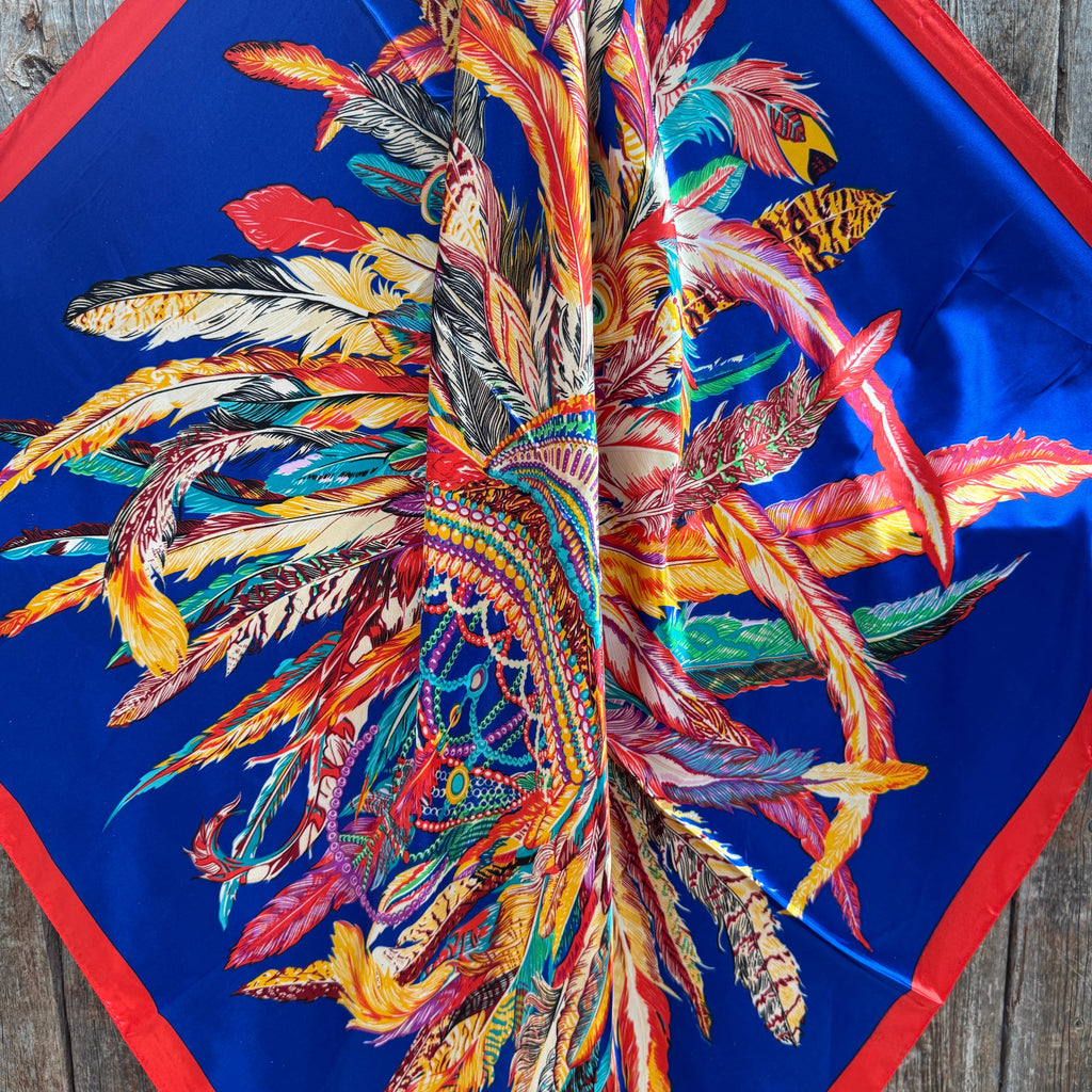 Feathers Wild Rag - Western Scarf