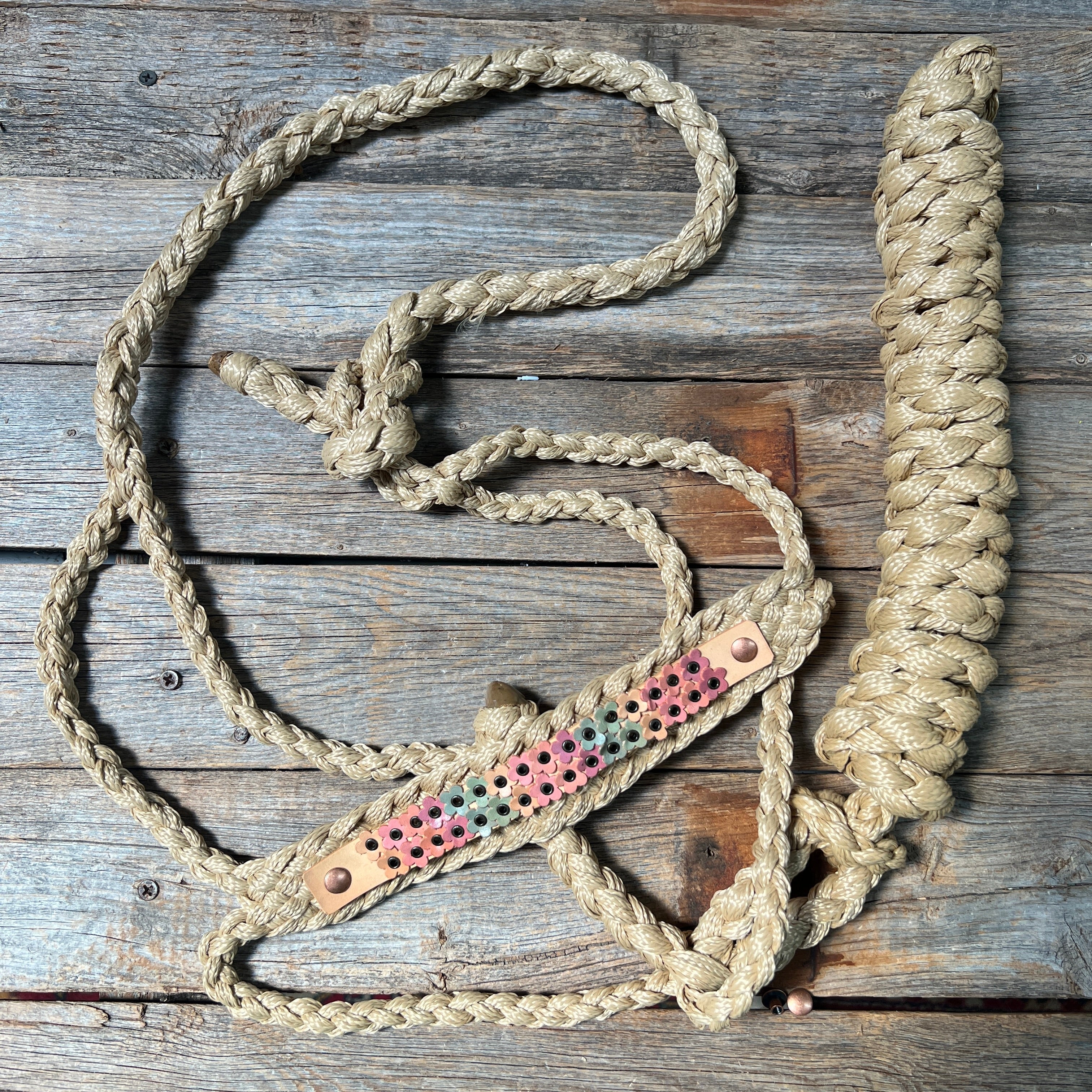 Double Flower Mule Tape Halter — view 2