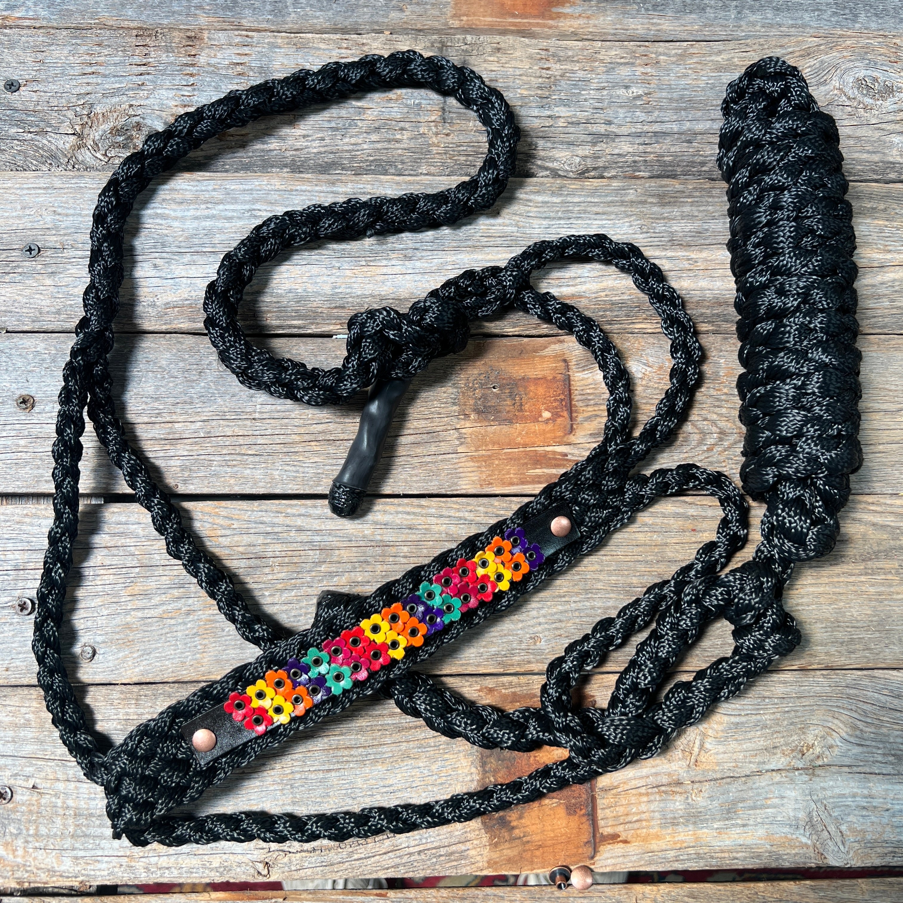 Double Flower Mule Tape Halter — view 3