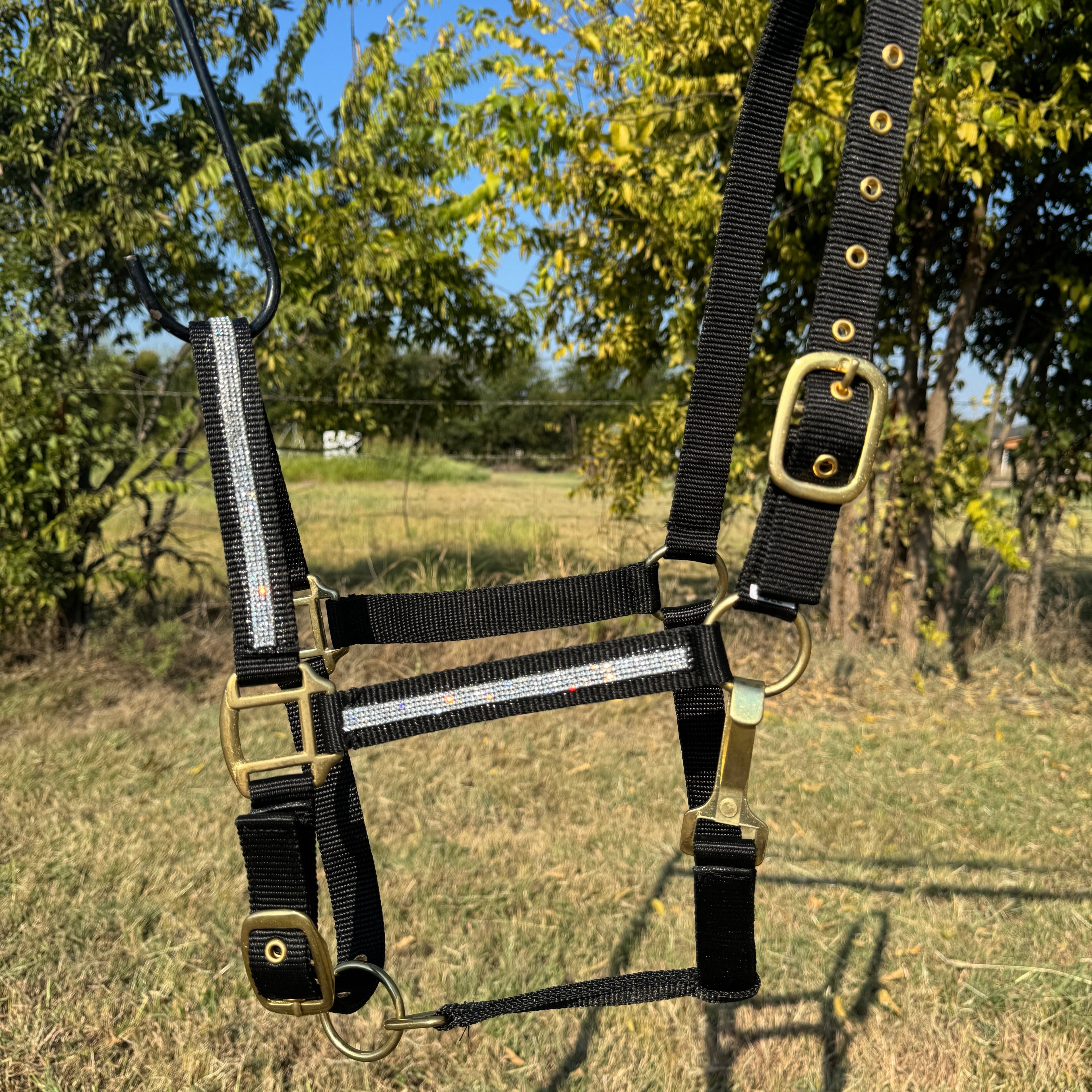Bling Nylon Horse Halter - Assorted Colors — view 2