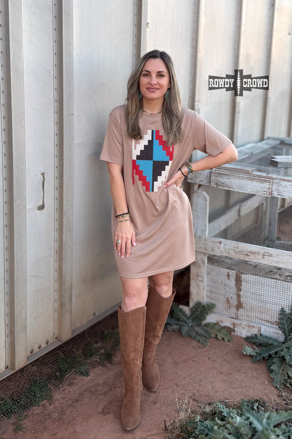 DS Alamosa Aztec Dress by Rowdy Crowd Clothing - product image 2