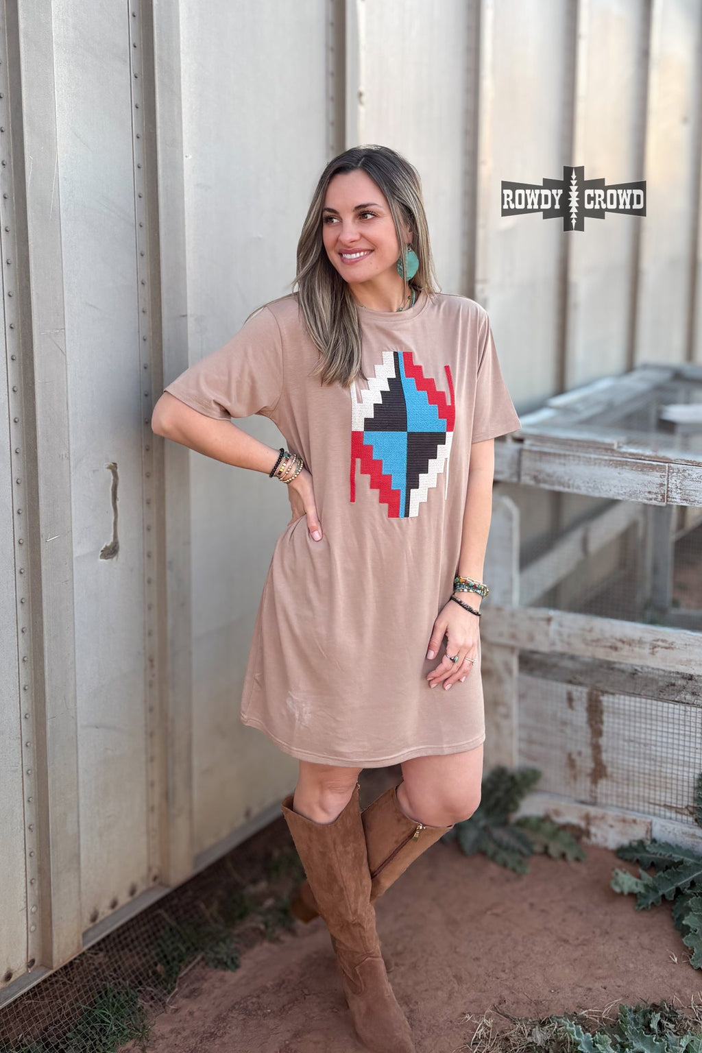 DS Alamosa Aztec Dress by Rowdy Crowd Clothing - product image 4