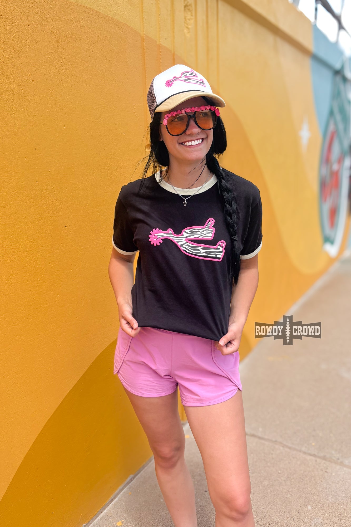 DS ZEBRA Wild Ride RINGER Tee by Rowdy Crowd Clothing
