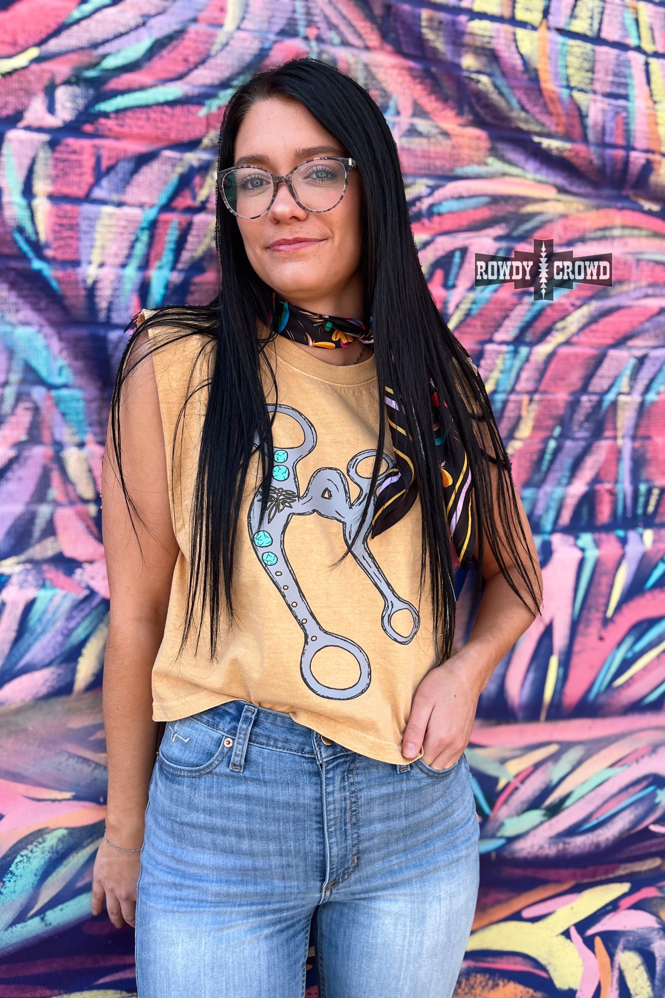DS A Bit Ranchy Tank by Rowdy Crowd Clothing
