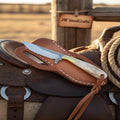 Brut de Forge Skinner Knife with Leather Sheath