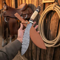 Crown Stag Tracker Gurkha Kukri with Camel Bone Handle