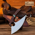 Finger-Hole Ulu Rocker Knife with Tali Wood Handle