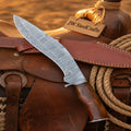 Handmade Damascus Steel Kukri Knife 9" Blade Tali Wood Handle Full Tang