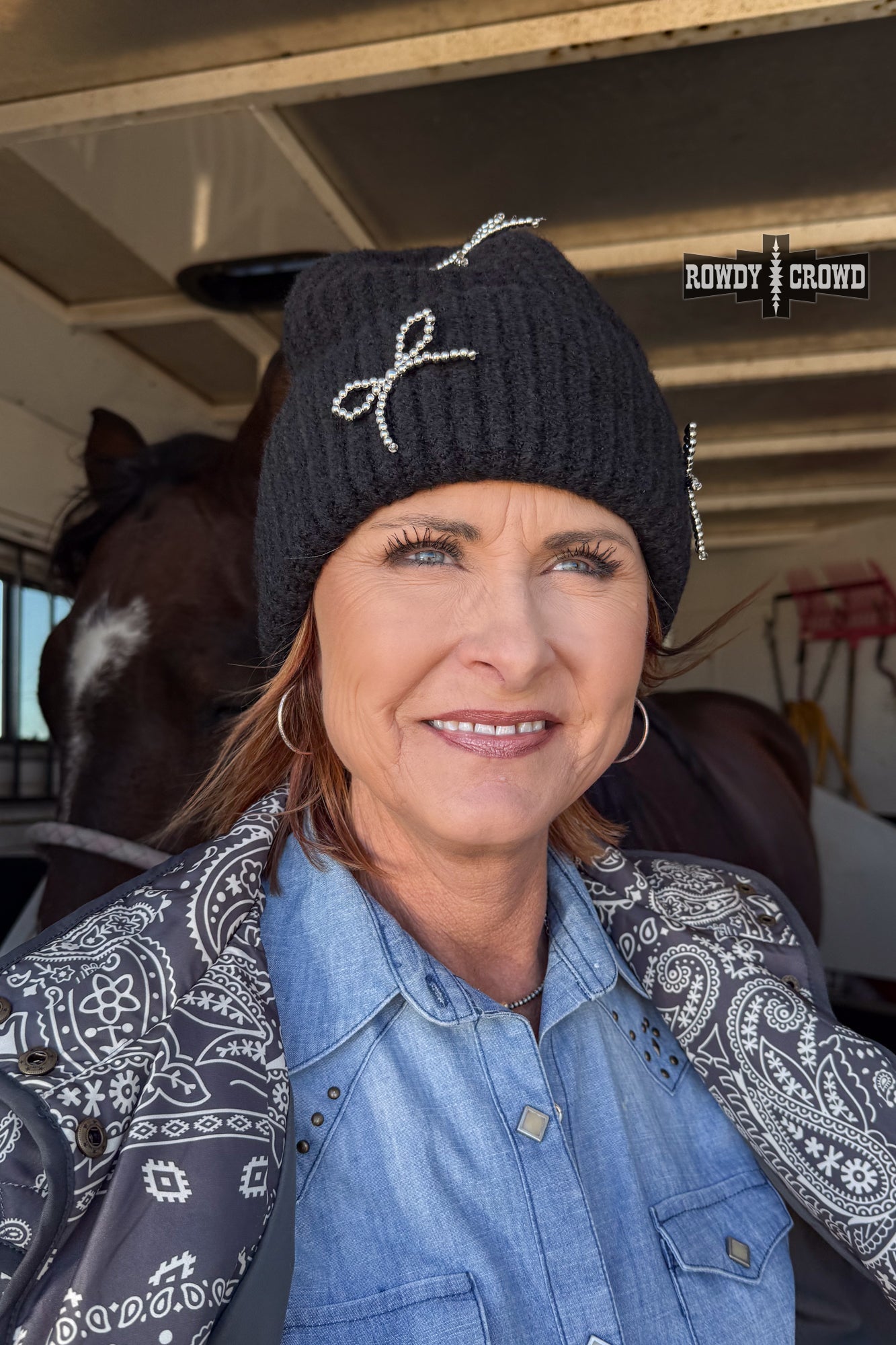 DS Bowtiful Beanie by Rowdy Crowd Clothing