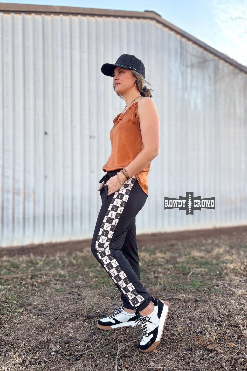 DS Checkered Craze Joggers by Rowdy Crowd Clothing - product image 3
