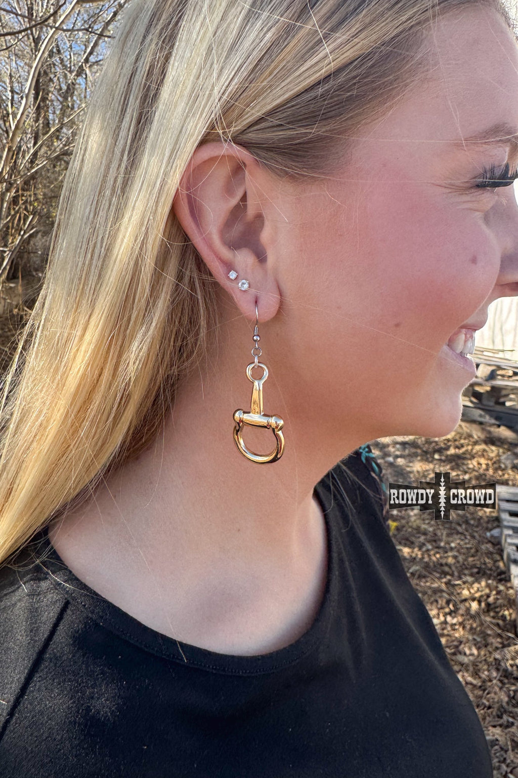 DS Fearless Bit Earrings by Rowdy Crowd Clothing