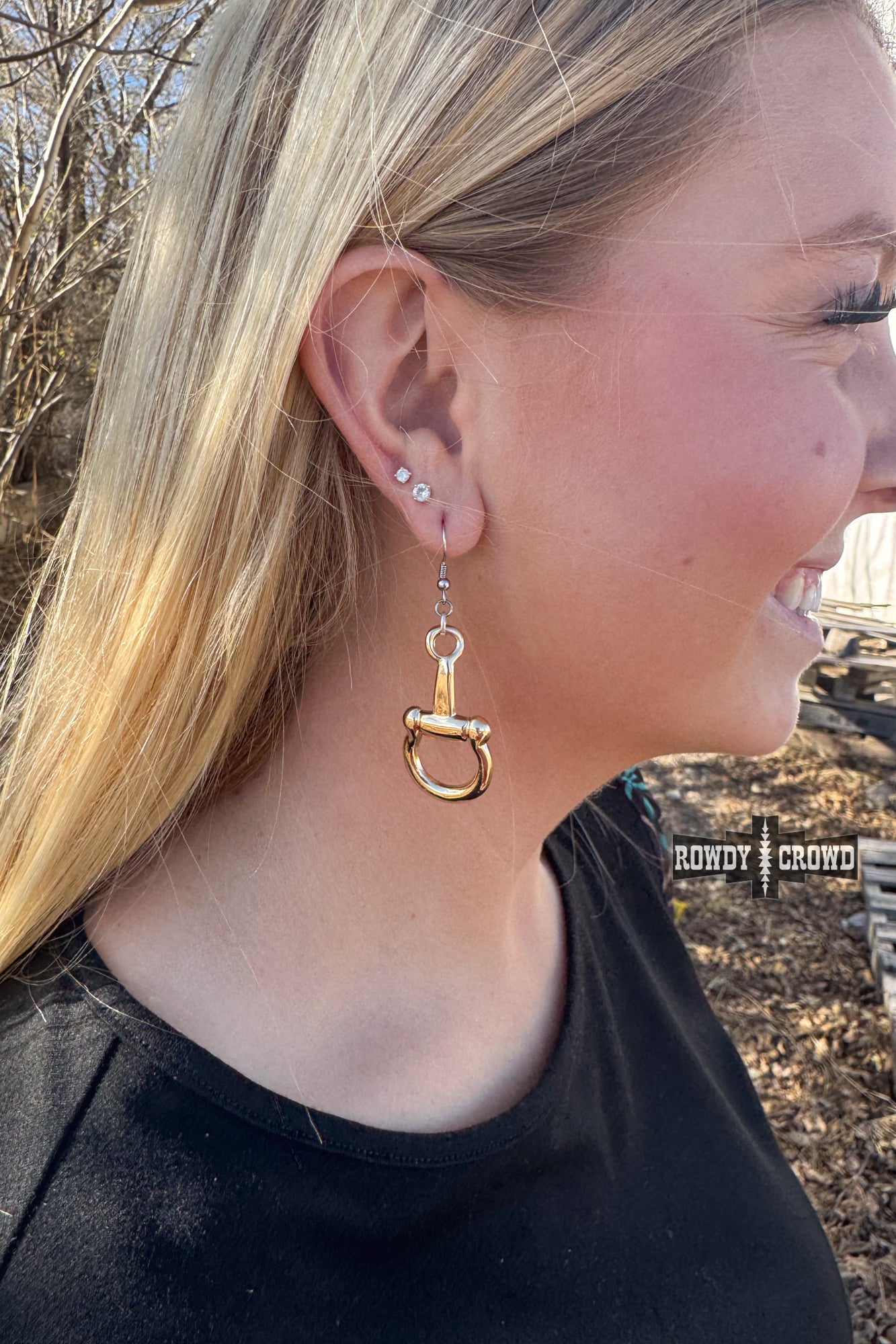 DS Fearless Bit Earrings by Rowdy Crowd Clothing