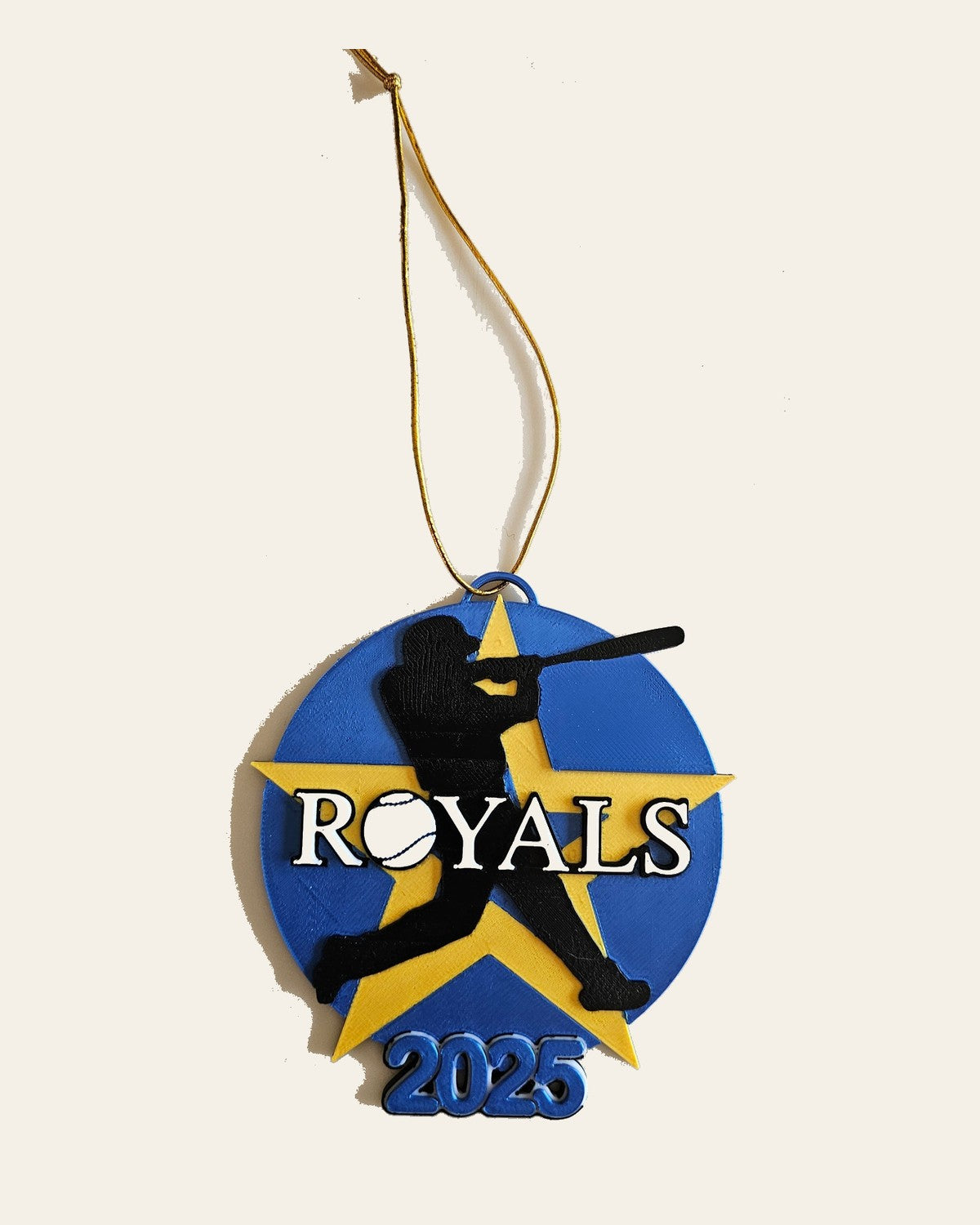 Kansas City Baseball Ornament - Royals Crown 2025