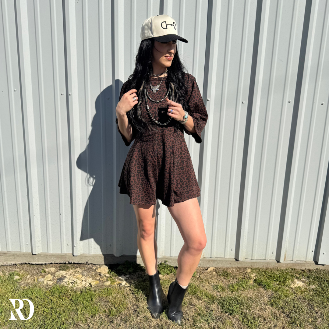 Lena Leopard | Romper — view 2