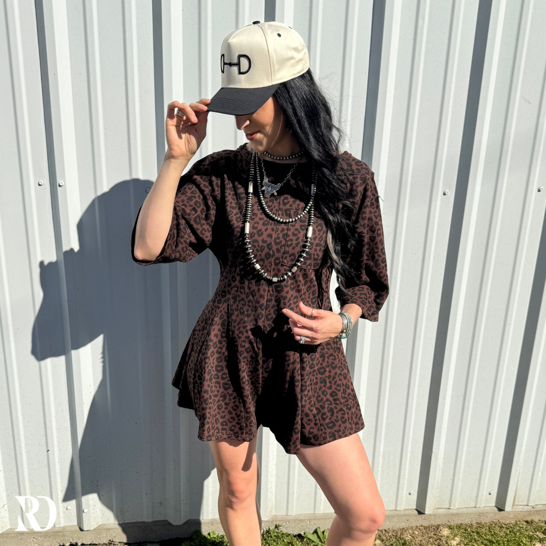 Lena Leopard | Romper — view 3