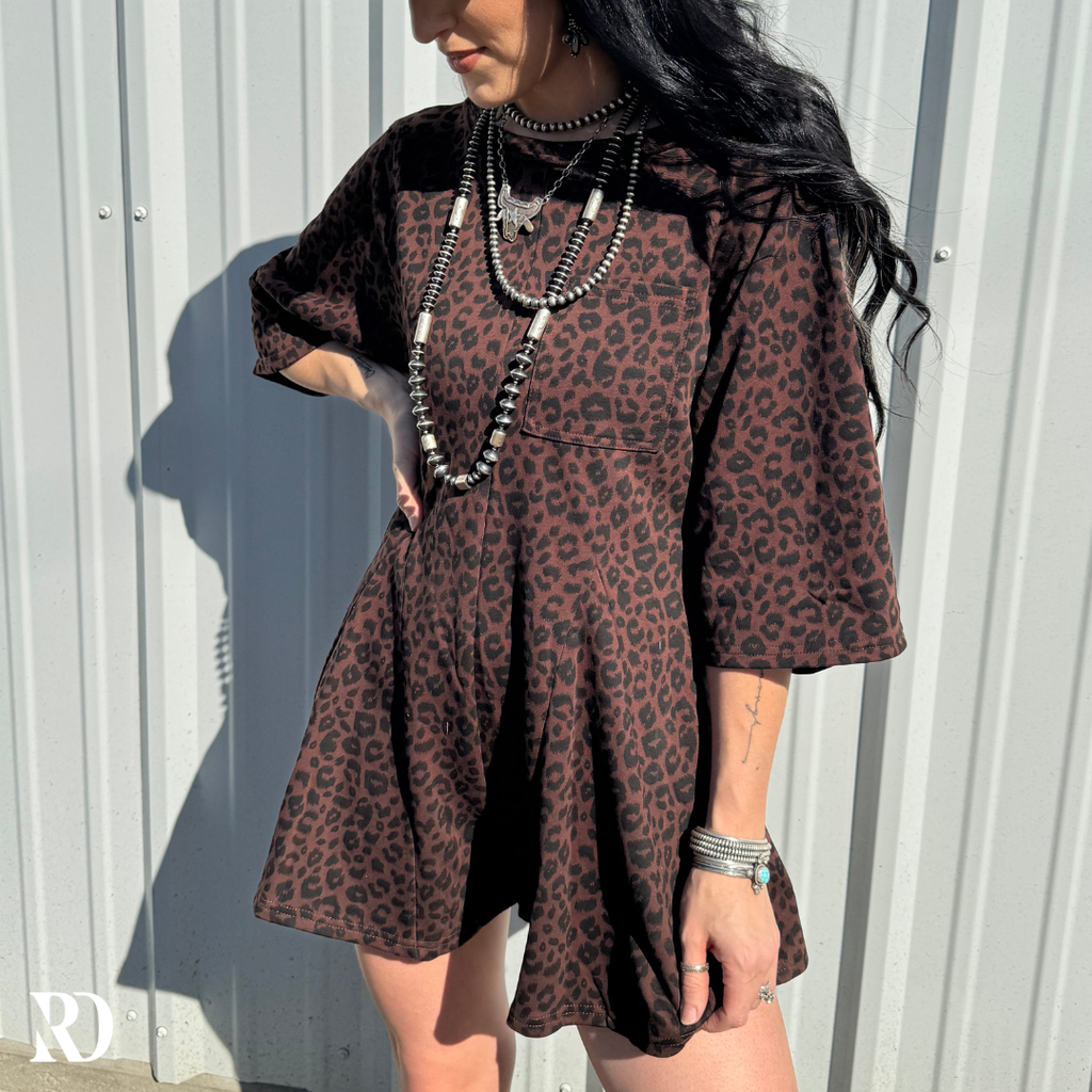 Lena Leopard | Romper — view 5