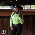 Lime Sparkle Performance Rodeo Shirt