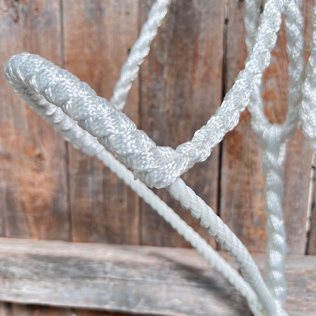 White Lariat Noseband Mule Tape Halter — view 2