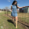 Loretta Belted Denim | Dress