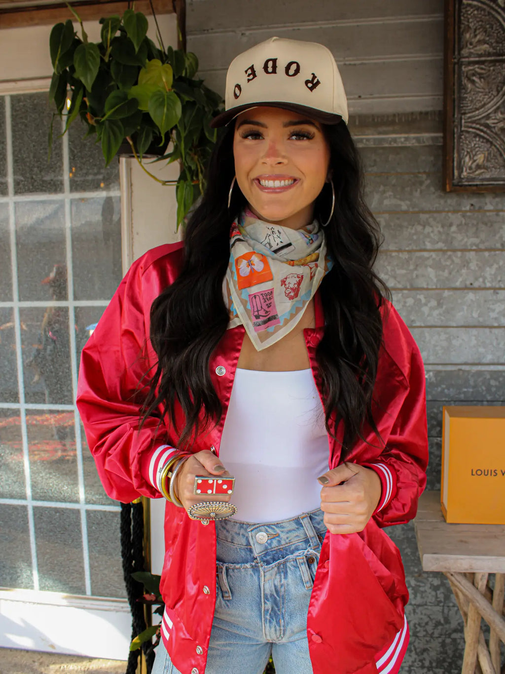 Marfa Lights Satin Bomber | Jacket