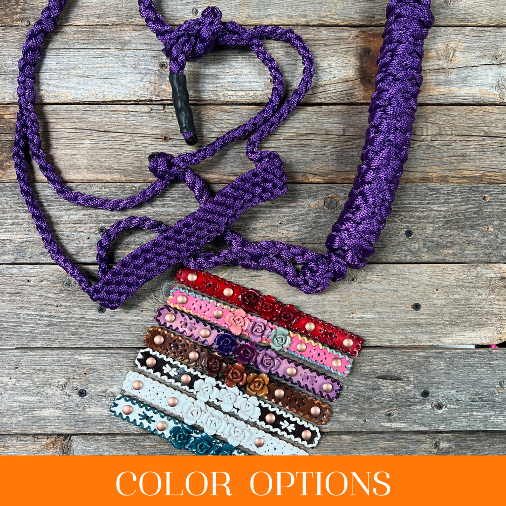 Rose - Purple Mule Tape Halter