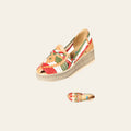 Mexican Artisanal Sandals Leather Tricolor 603942 on a warm cream background