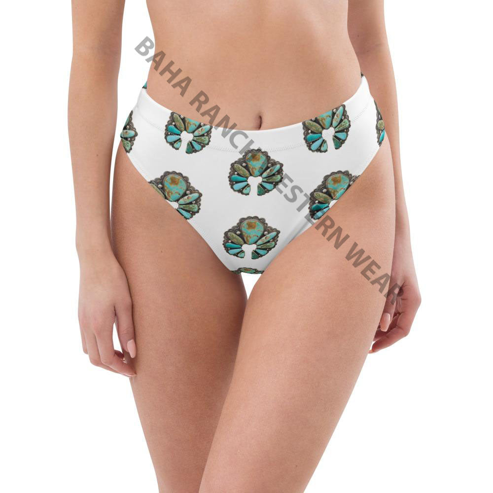 Yeehaw Turquoise Naja Bikini Bottom by Baha Ranch Western Wear - product image 4