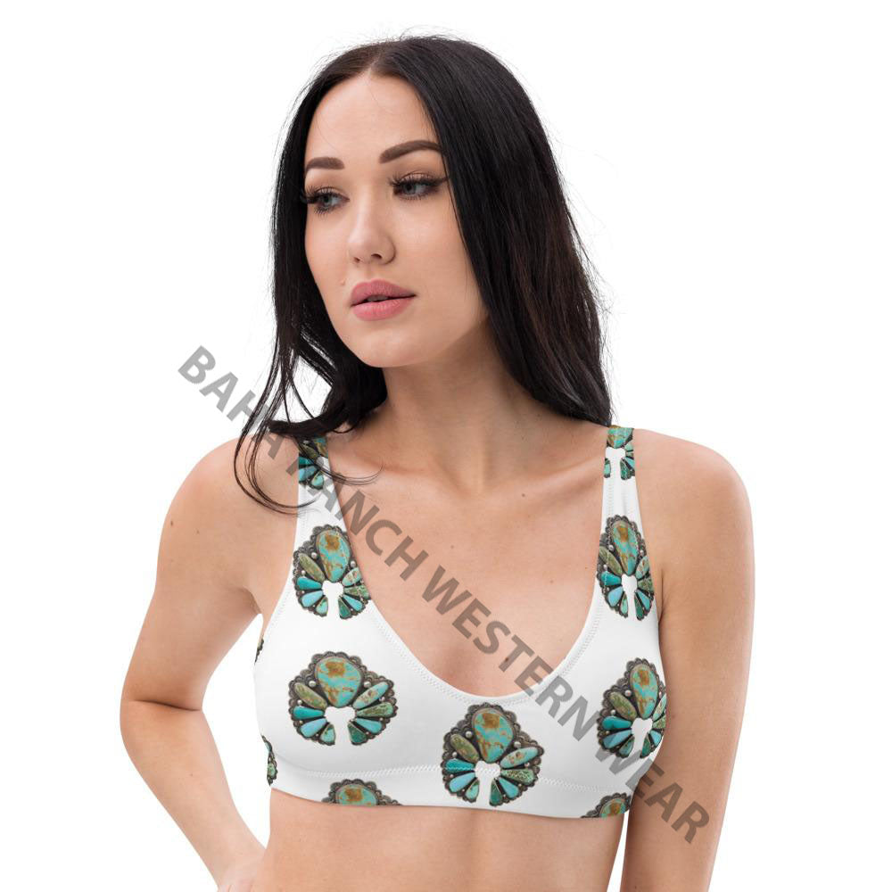Yeehaw Turquoise Naja Bikini Top by Baha Ranch Western Wear - product image 4