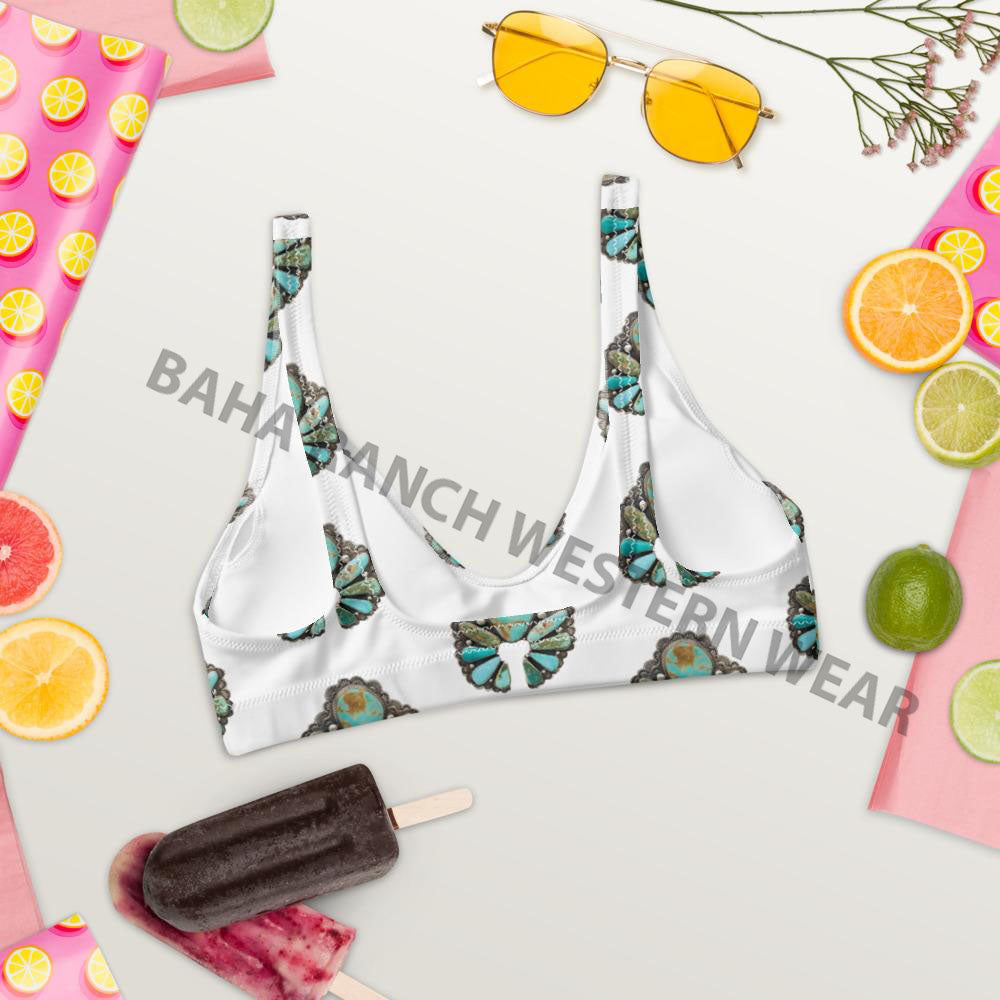 Yeehaw Turquoise Naja Bikini Top by Baha Ranch Western Wear - product image 3