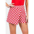 Off To The Races Checkered Wrap | Skort