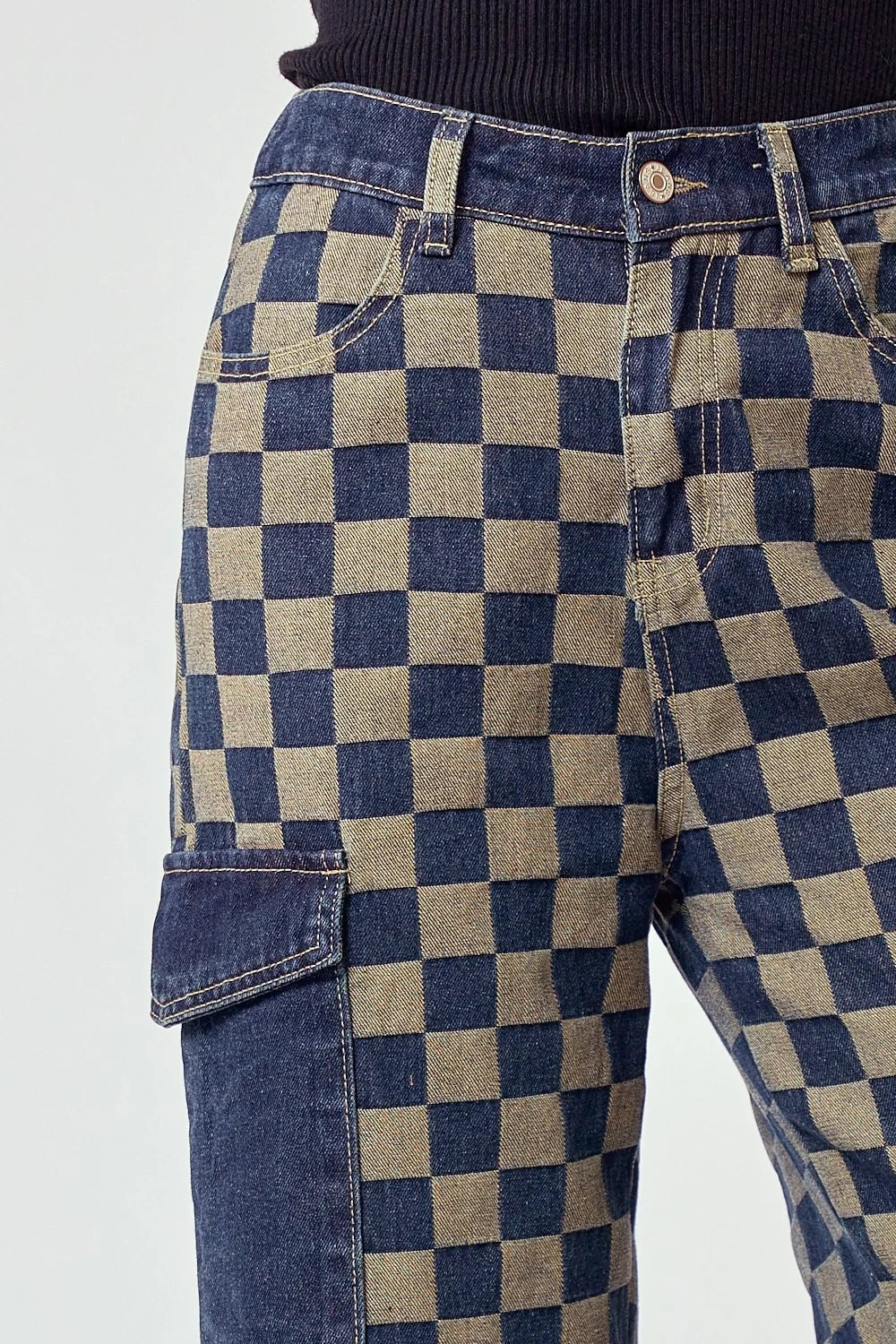 Old School Checkered Denim | Pants — view 3