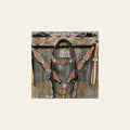 Classic AB Browband/One Ear Tack Set with Wither Strap #BBBC457 on a warm cream background