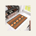 Orange Aztec Floor Mat 30" x 18" Made in America by Baha Ranch Western Wear