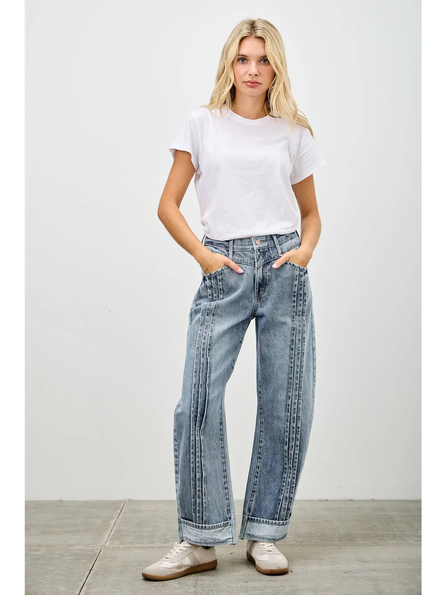 Palmer Pleated Barrel | Jeans