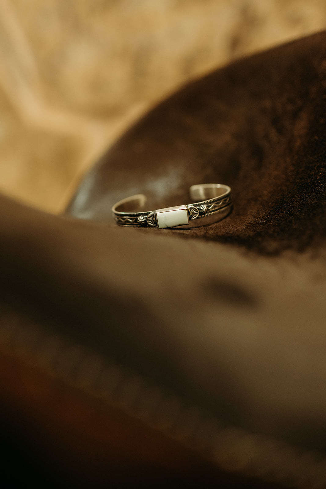 Palomino Turquoise Cuff Bracelet By Francis Yazzie