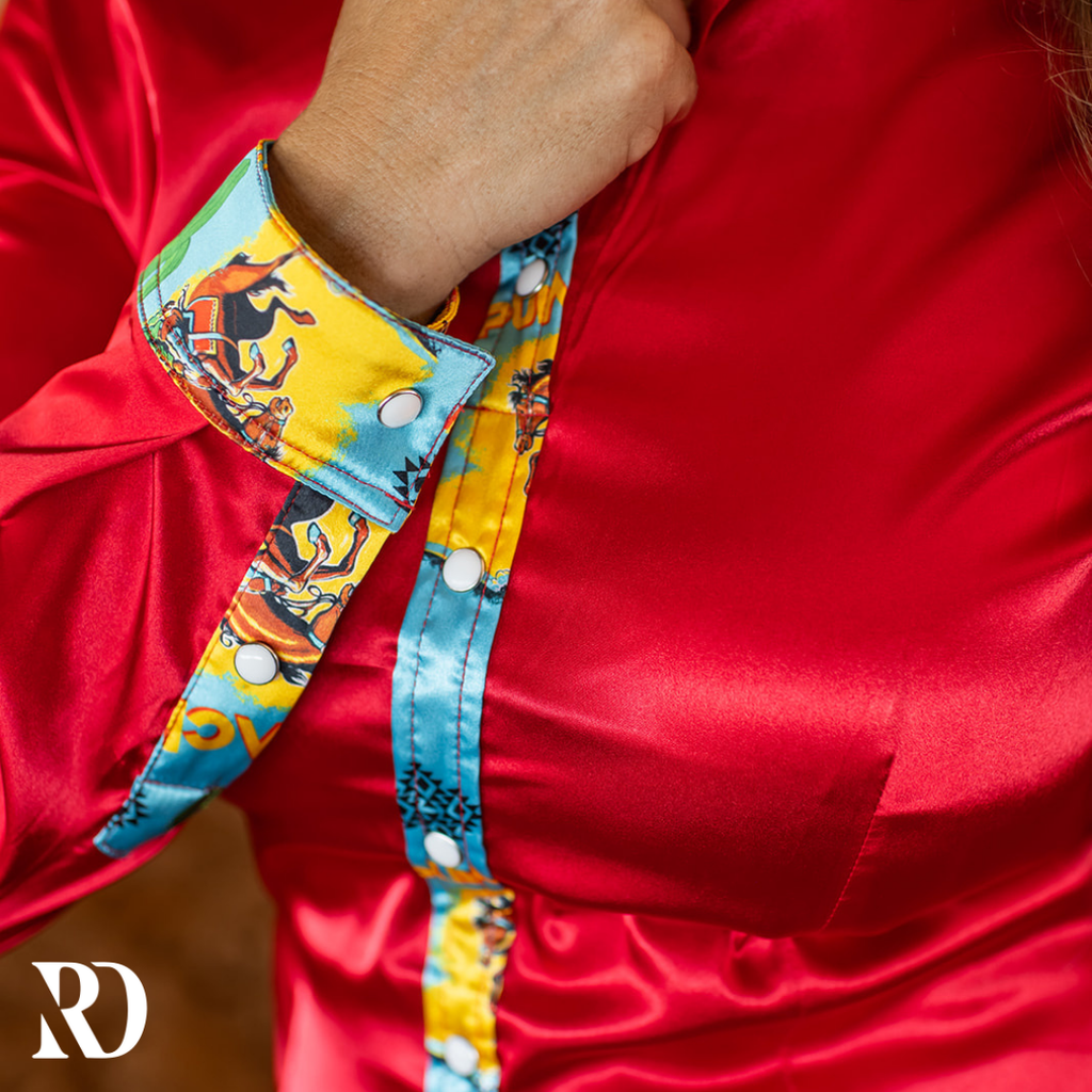 Punchy Satin Performance Rodeo Shirt — view 3