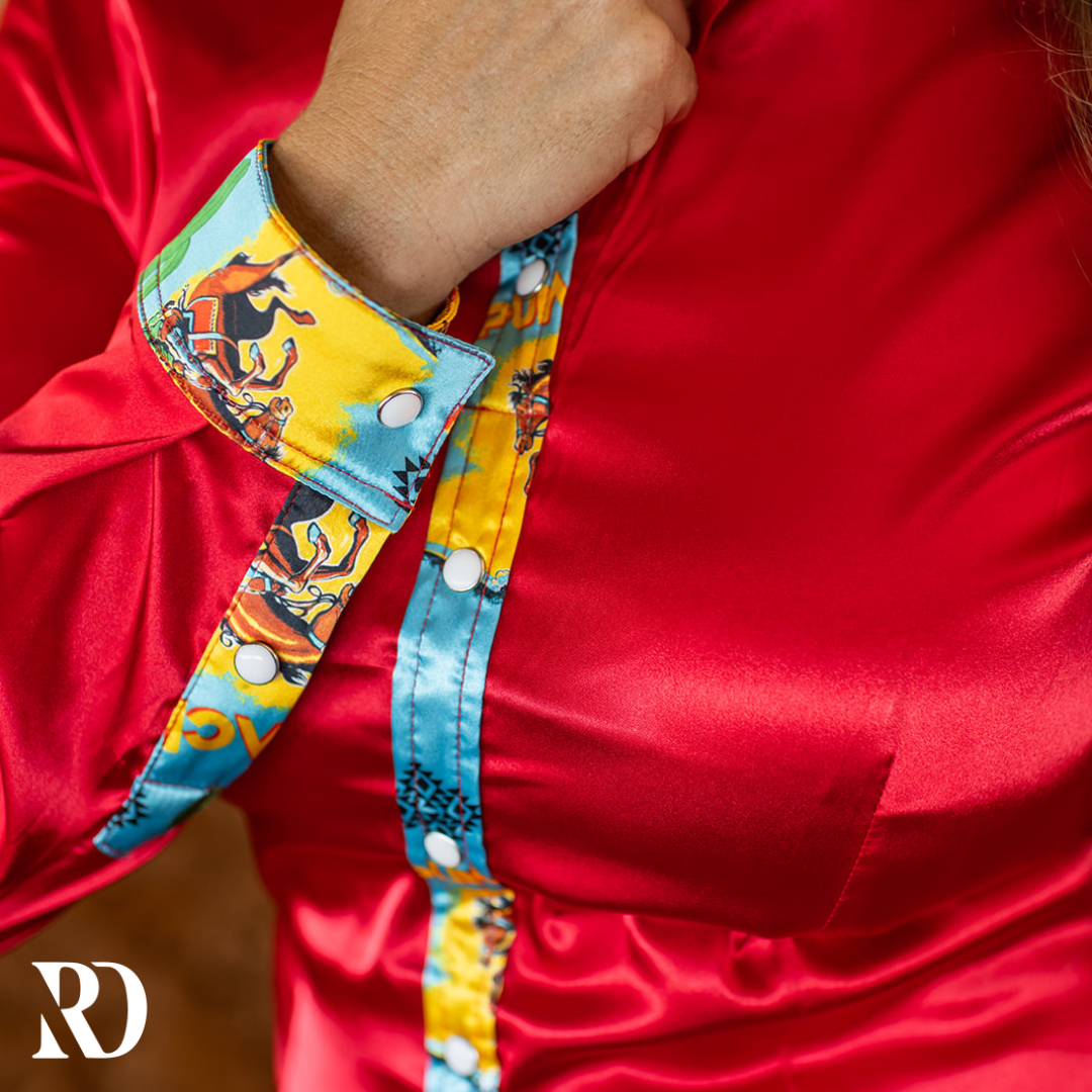Punchy Satin Performance Rodeo Shirt — view 3