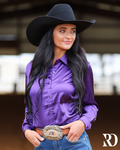 Purple Satin Performance Rodeo Shirt