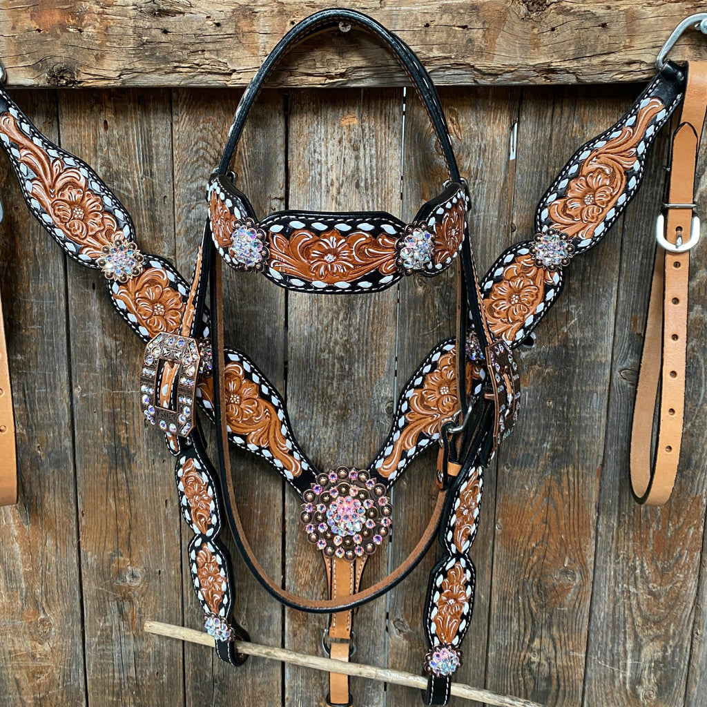 Classic AB Browband/One Ear Tack Set with Wither Strap #BBBC457 — view 3