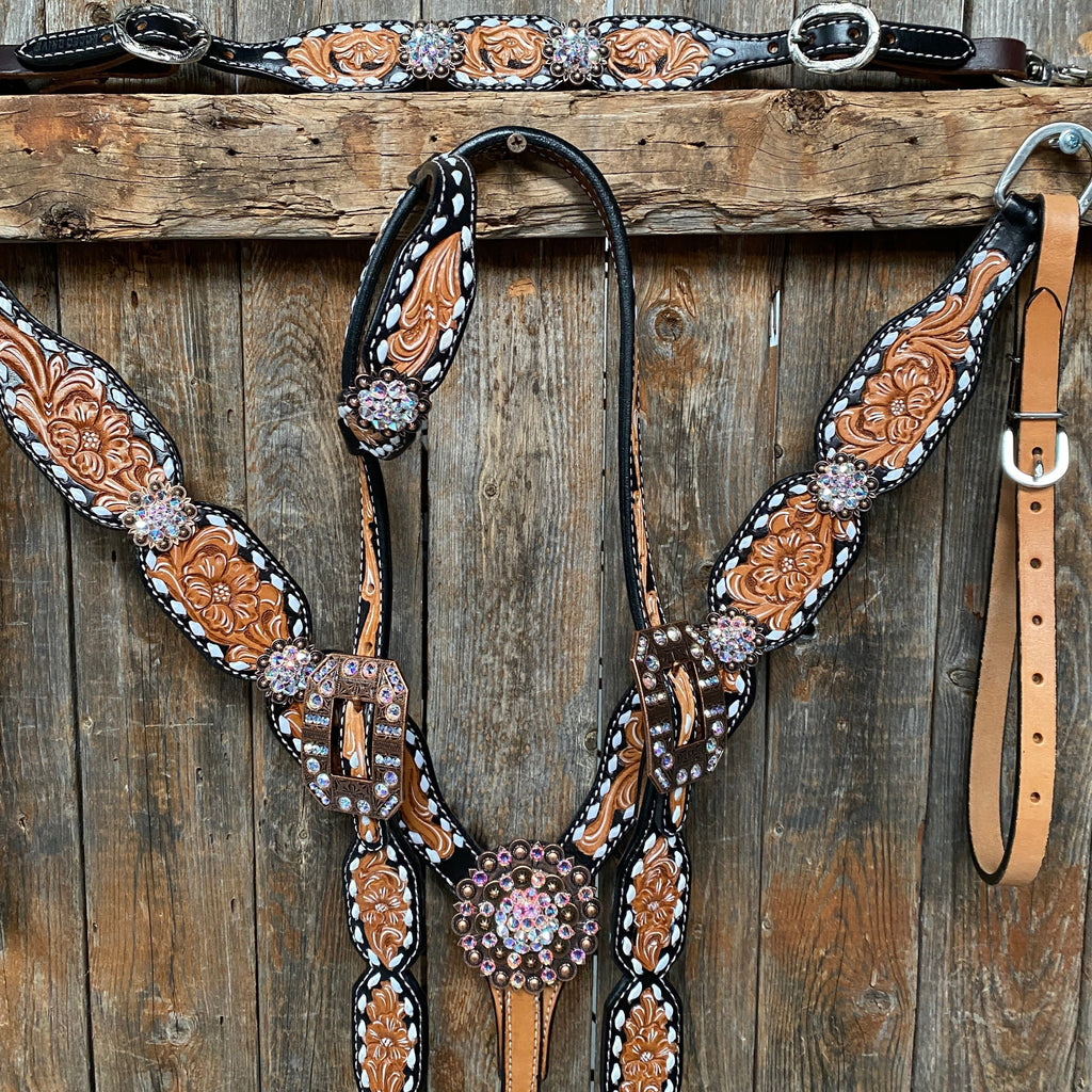 Classic AB Browband/One Ear Tack Set with Wither Strap #BBBC457 — view 2