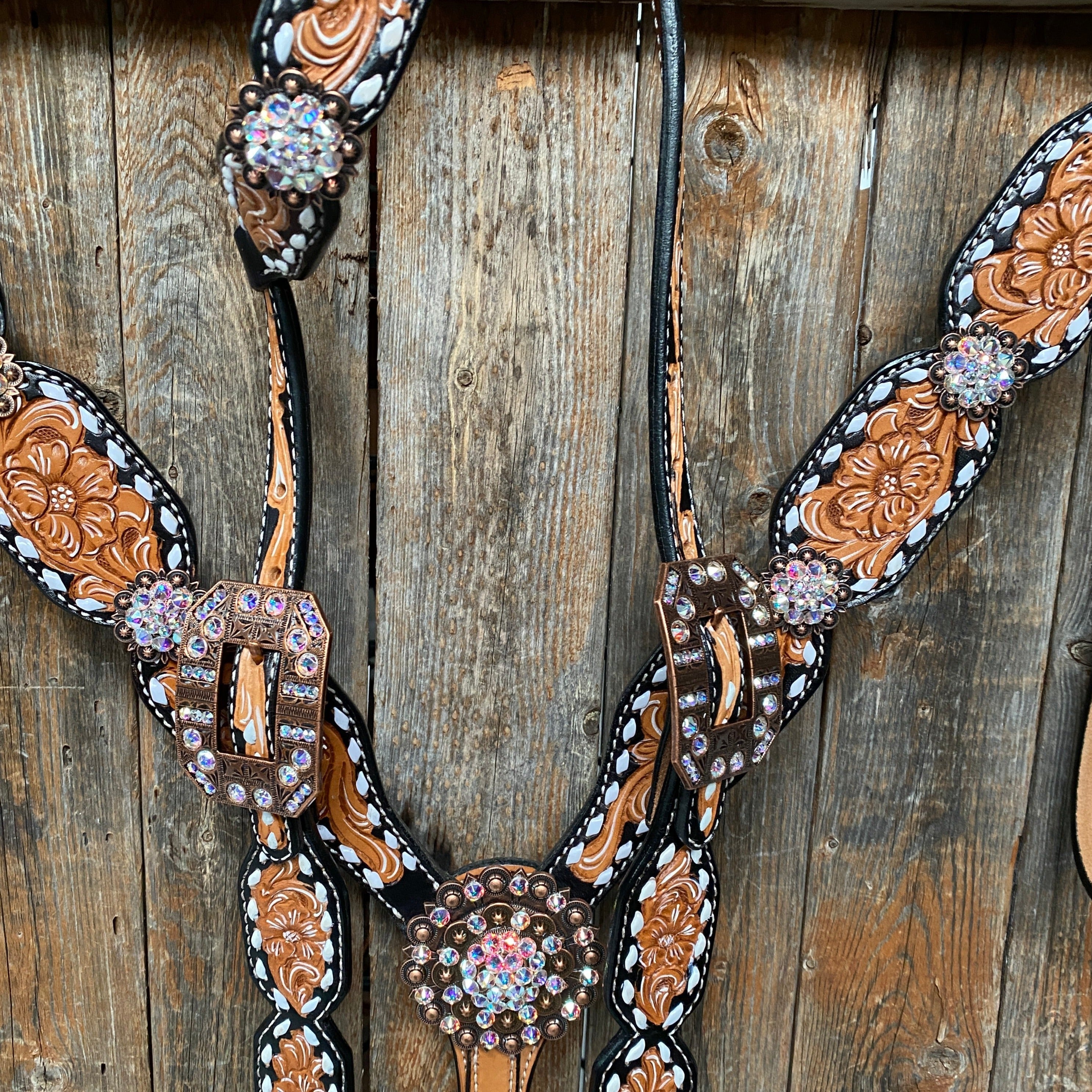 Classic AB Browband/One Ear Tack Set with Wither Strap #BBBC457 — view 4