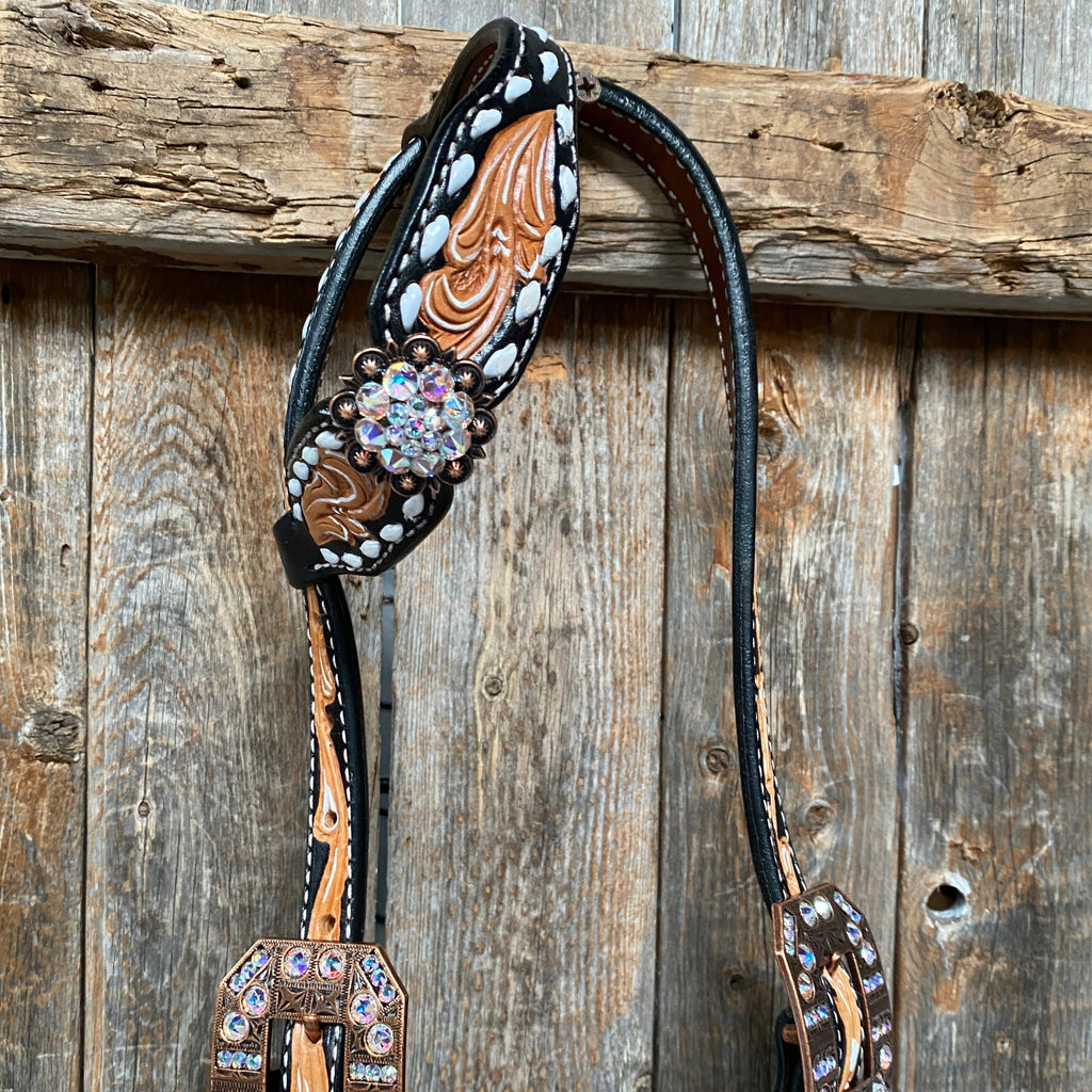 Classic AB Browband/One Ear Tack Set with Wither Strap #BBBC457 — view 11