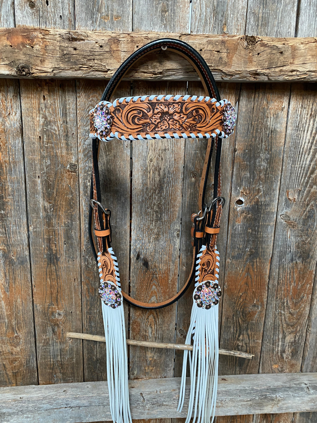 Whipstitch AB Browband/One Ear Tack Set with Wither Strap #BBBC458 — view 7