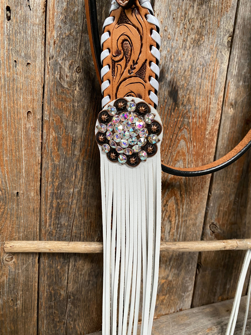 Whipstitch AB Browband/One Ear Tack Set with Wither Strap #BBBC458 — view 9