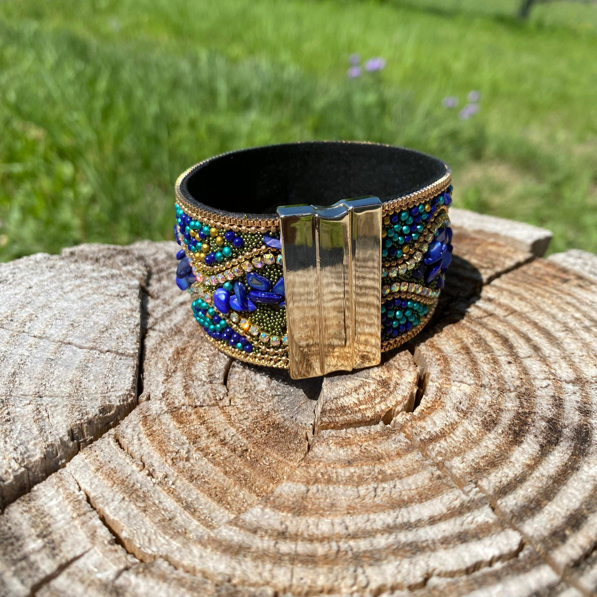 Blue & Green Stone Fashion Bracelet XI109