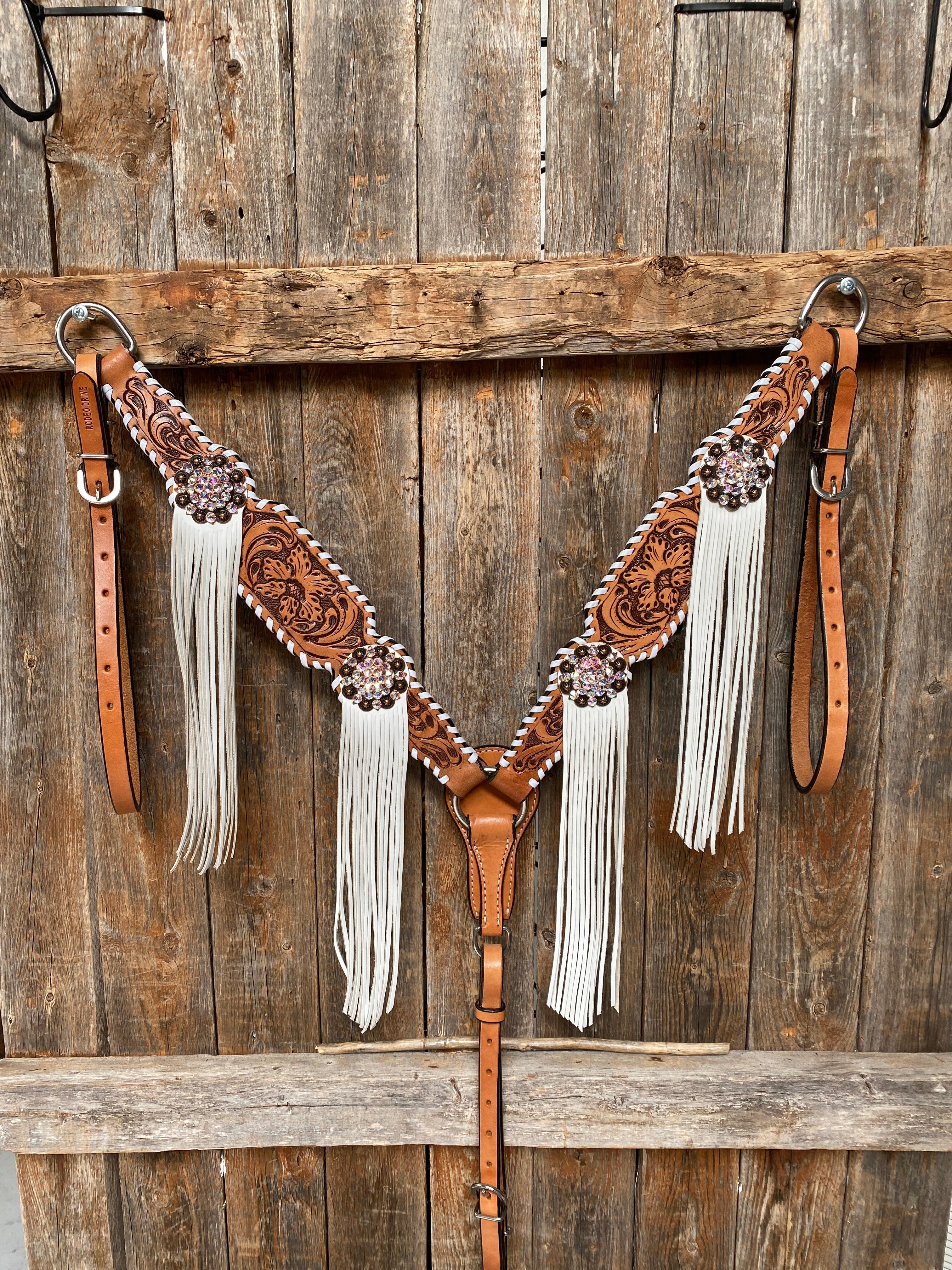 Whipstitch AB Browband/One Ear Tack Set with Wither Strap #BBBC458 — view 5